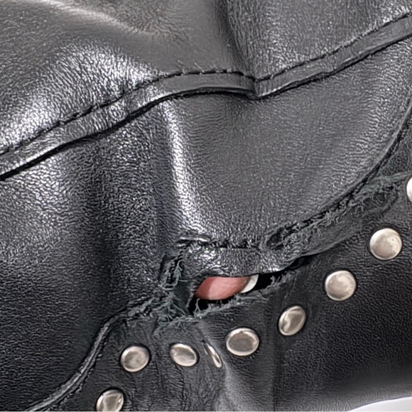 Studded Harley Davidson Black Leather Boots - Picture 10 of 10